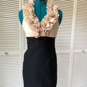 Dress with ruched bodice